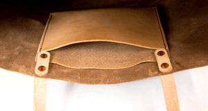 The Paxton Small Horween Natural Dublin Leather Tote - Sturdy Brothers