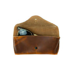 Load image into Gallery viewer, horween leather sunglasses case carry

