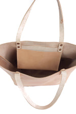 Load image into Gallery viewer, Natural Veg Tanned Leather Tote Purse
