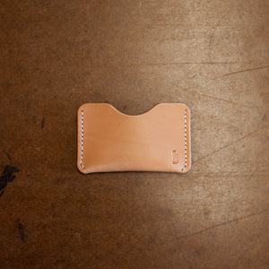 Herman oak veg tanned card holder wallet