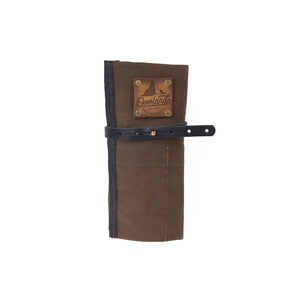 The Orville Overlander Waxed Canvas and Leather Car tool roll Vehicle Tool Roll