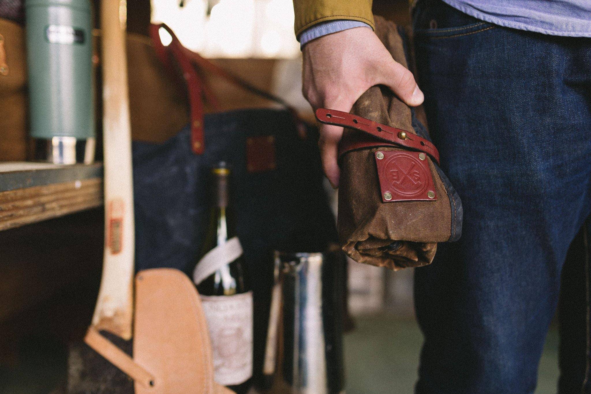 Tool Roll, Waxed Canvas, Charcoal