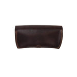 Load image into Gallery viewer, Brown leather Horween sunglasses case seahawk chromexcel
