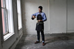 Load image into Gallery viewer, Denim Apron Workshop apron barista apron cone mills selvedge
