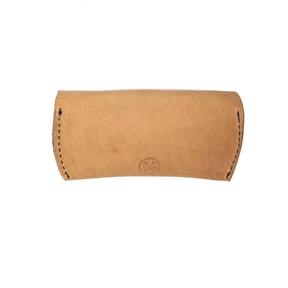 Ready Clasp Sunglasses Case Veg Tanned Natural - Sturdy Brothers