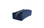 Load image into Gallery viewer, Waxed Canvas Dopp Kit Toiletry Bag Navy 14&quot;
