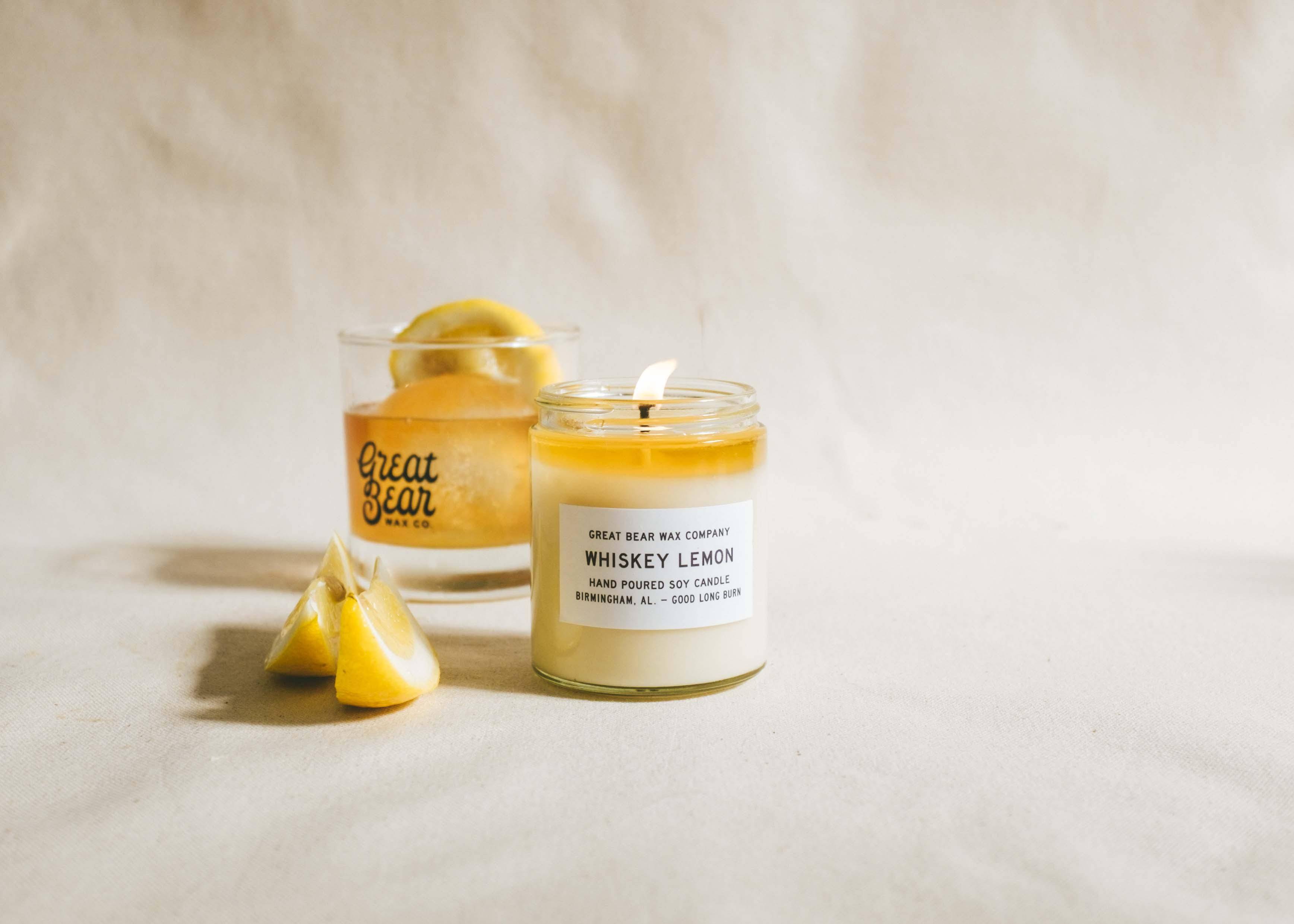Great Bear Whiskey Lemon Candle - Sturdy Brothers