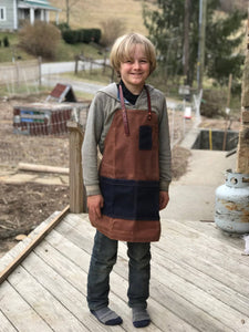 The Kids Waxed Canvas Apron