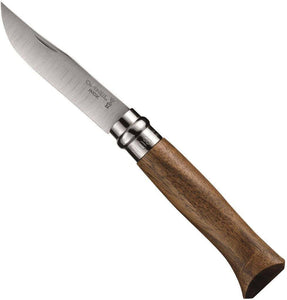 Opinel No.8 Stainless Steel Folding Knife in Walnut - Sturdy Brothers