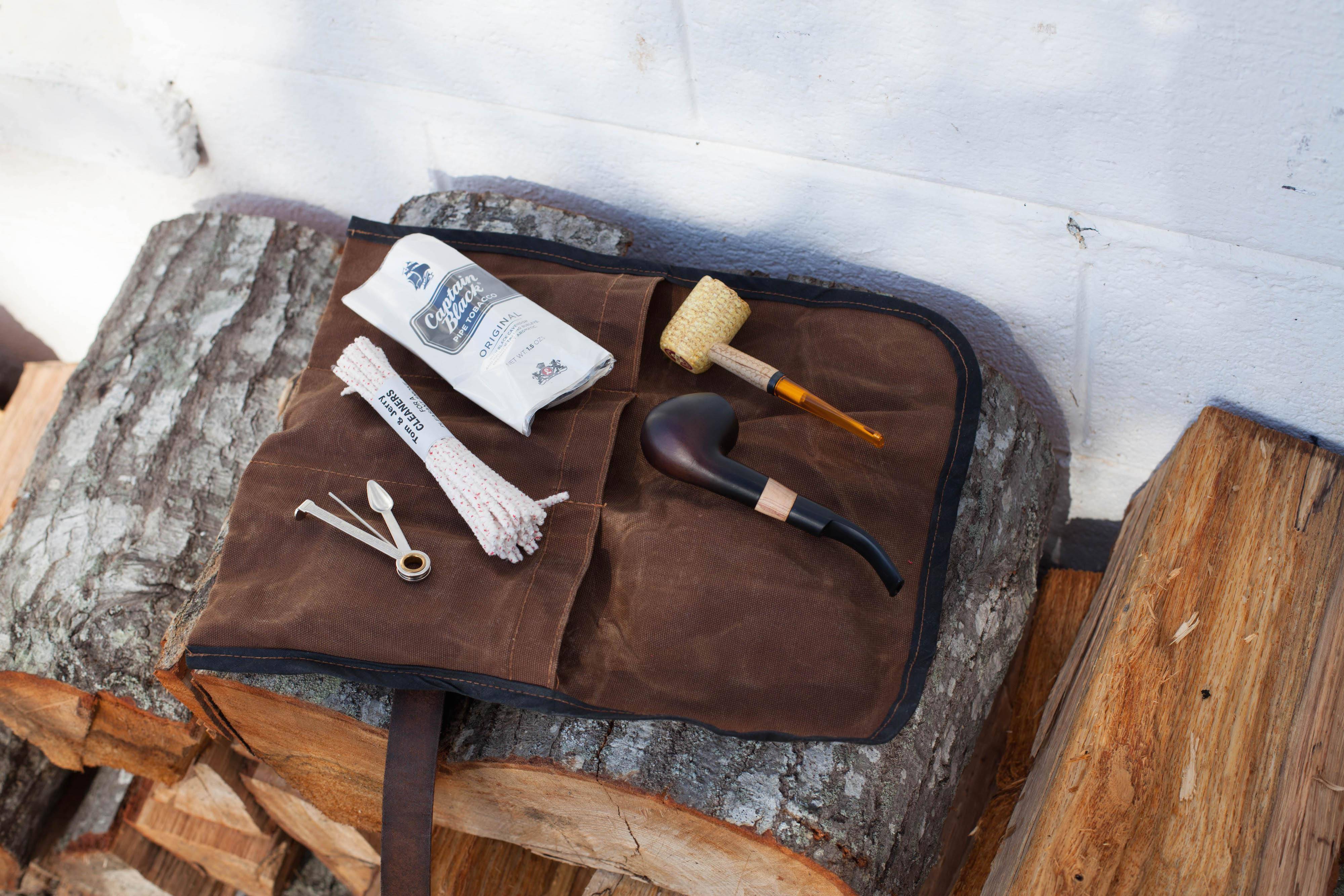 The H. Waxed Canvas Pipe Roll - Sturdy Brothers