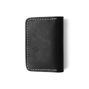 Black Horween Double Pocket Wallet
