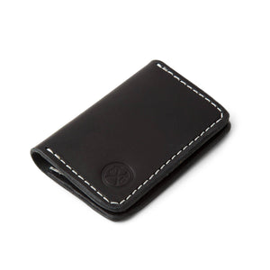 Black Horween Double Pocket Wallet