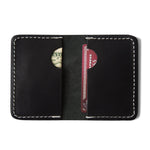 Load image into Gallery viewer, Black Horween Double Pocket Wallet
